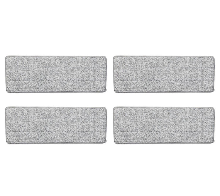 Four rectangular gray stone tiles on a white background
