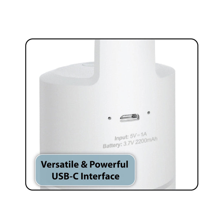 White USB-C adapter with charging specifications on a white background
