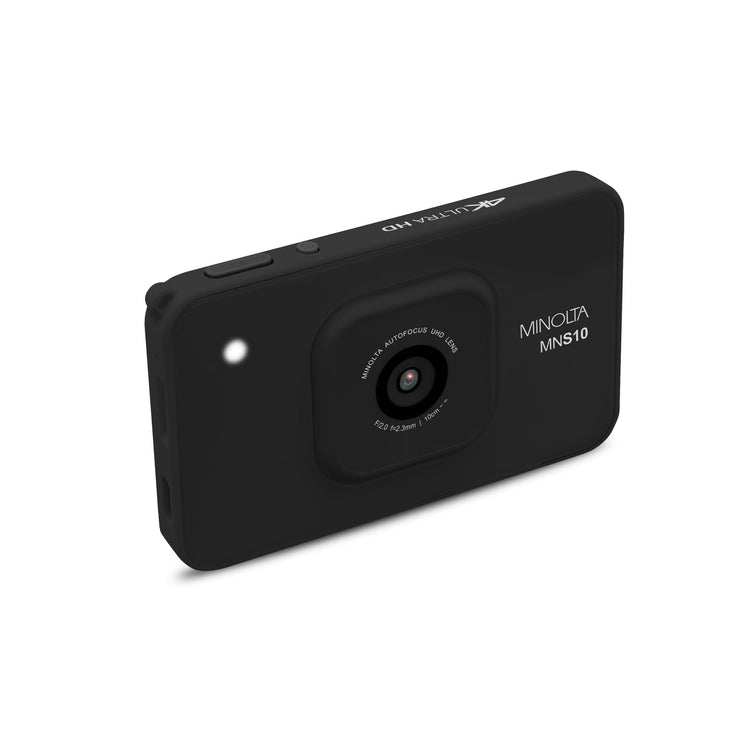 Black camera device on a white background