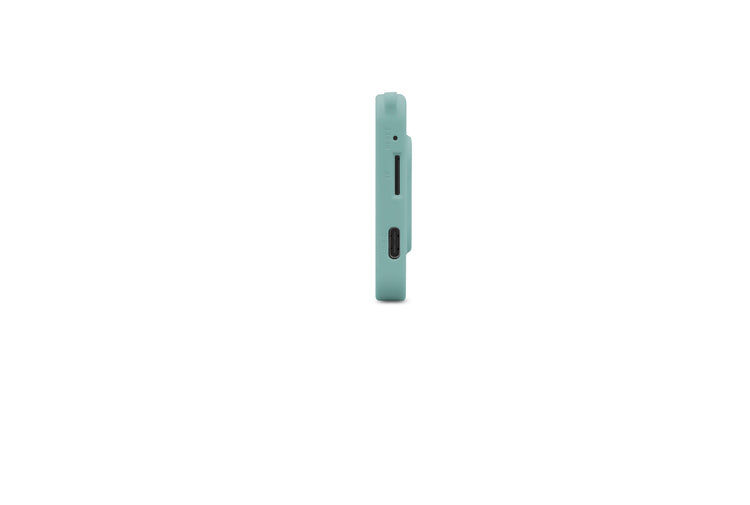 Teal smartphone case on a white background
