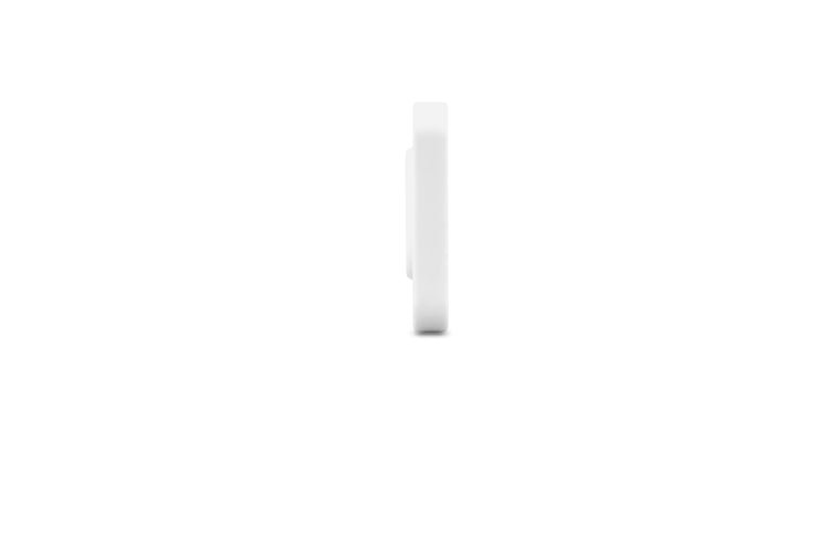 White cylindrical object on a white background