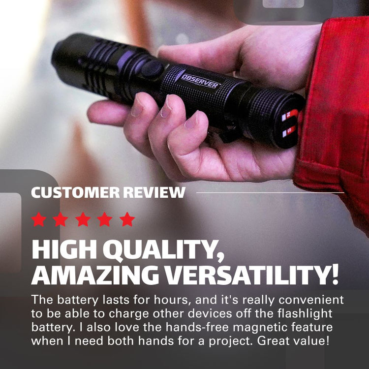 Bundle 1200 Lumen Tactical LED Rechargeable Flashlight X3