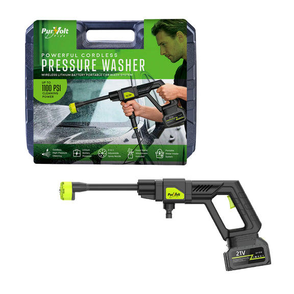 Pur-Volt pressure washer with packaging on a white background