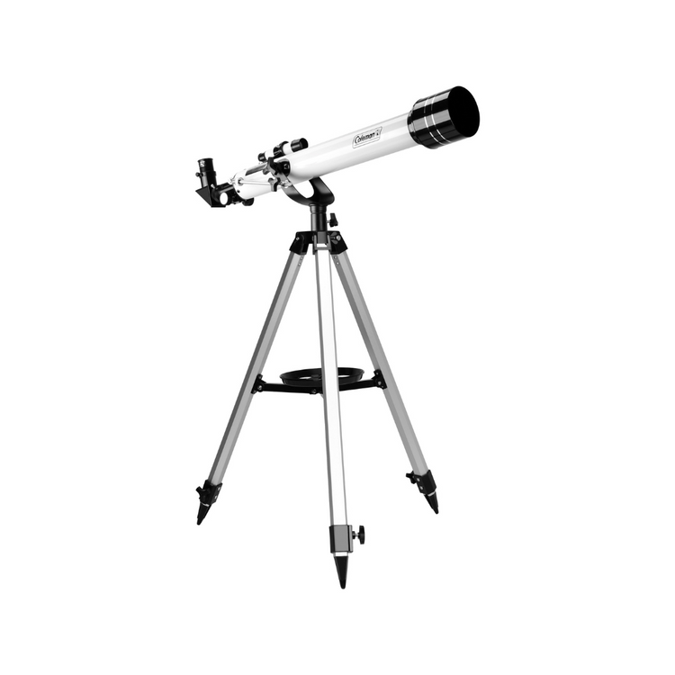 COLEMAN D60mm x 700mm REFRACTOR TELESCOPE - White