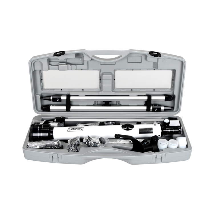 COLEMAN D60mm x 700mm REFRACTOR TELESCOPE - White