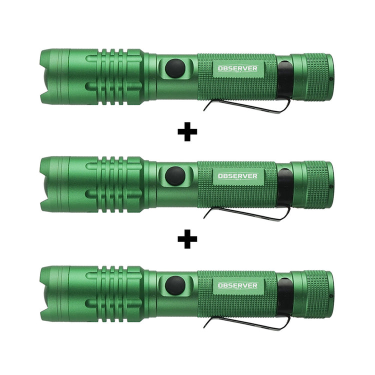 Bundle 1200 Lumen Tactical LED Rechargeable Flashlight X3