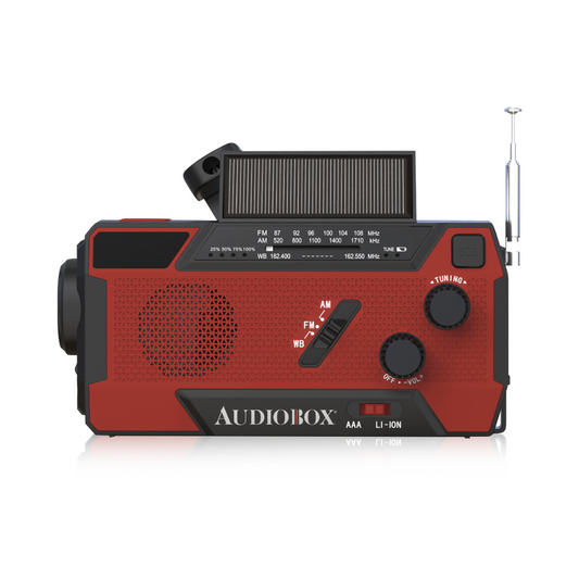 NOAA Solar Power Radio with Speaker and Flashlight