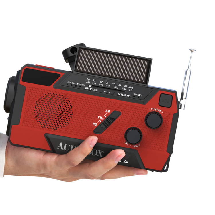 NOAA Solar Power Radio with Speaker and Flashlight