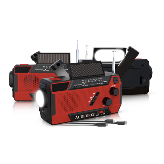 NOAA Solar Power Radio with Speaker and Flashlight