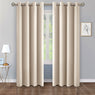 Set of 2 Thermal Blackout Curtains - Beige