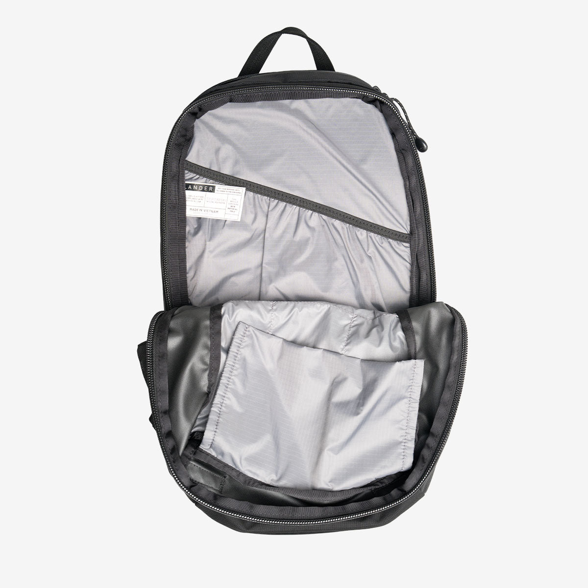 open backpack
