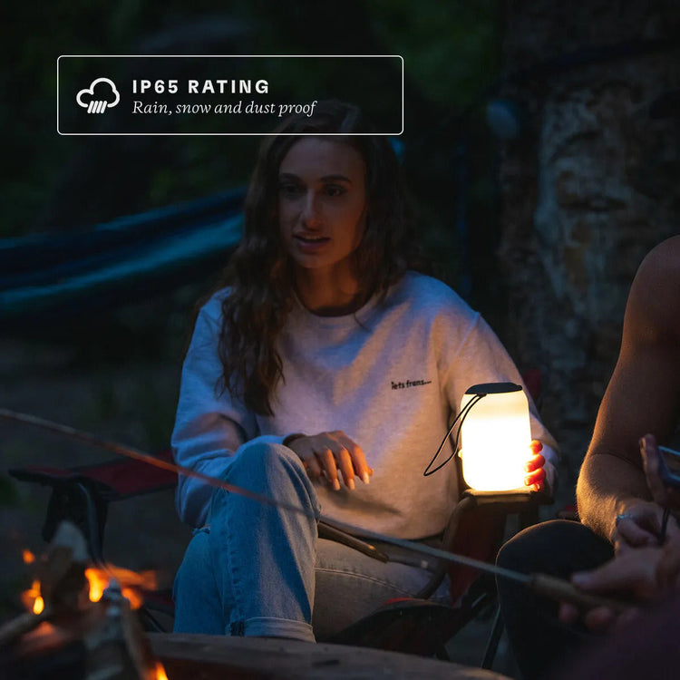 Boulder™ Lantern + Charging Hub - Black/Translucent