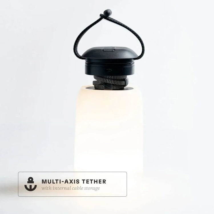 Boulder™ Lantern + Charging Hub - Black/Translucent