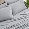 Bamboo 2000 Thread Count 6-Piece Chambray Sheet Set with Snug Grip - Silver
