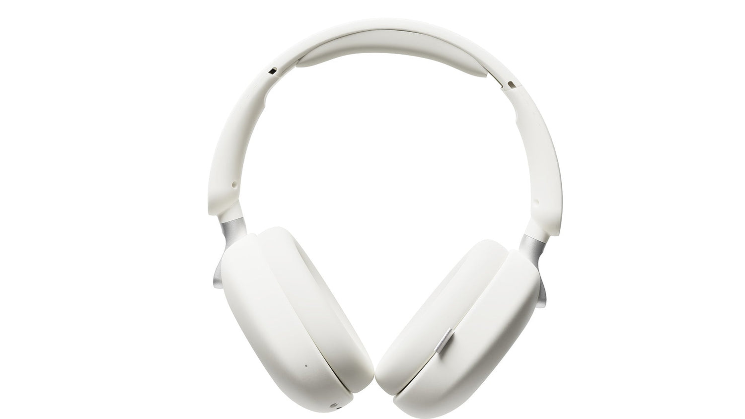 White headphones on a white background