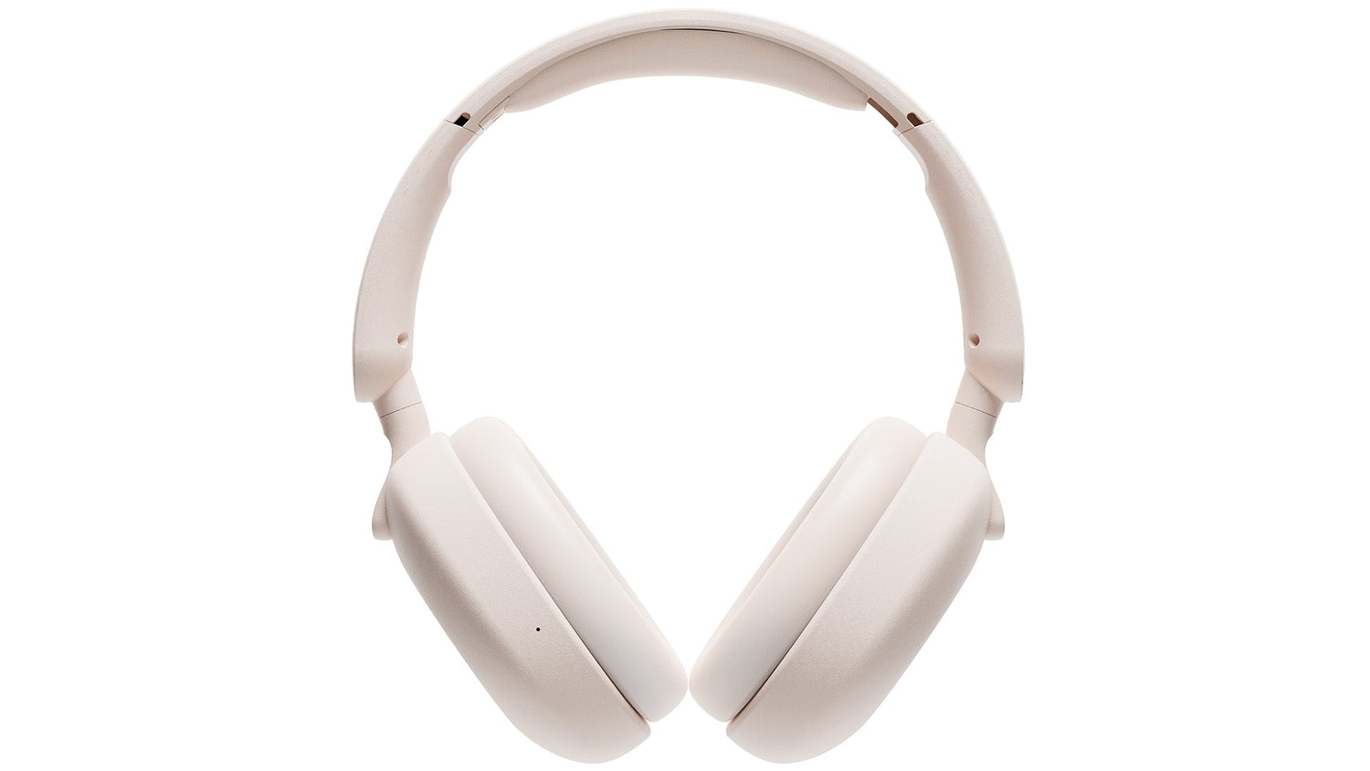 White over-ear headphones on a white background