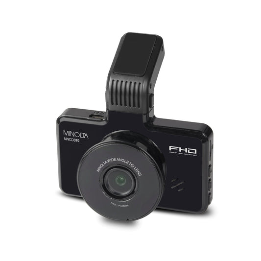Minolta MNCD370 1080p Full HD Dash Camera w/3.0" LCD Monitor - Black
