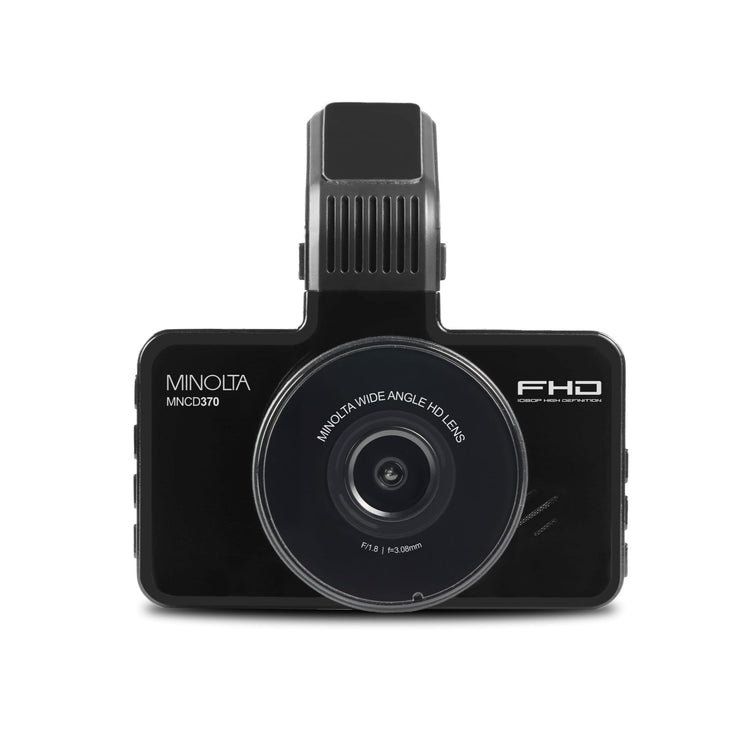 Minolta MNCD370 1080p Full HD Dash Camera w/3.0" LCD Monitor - Black