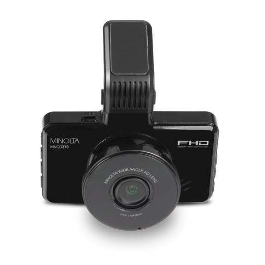 Minolta MNCD370 1080p Full HD Dash Camera w/3.0" LCD Monitor - Black