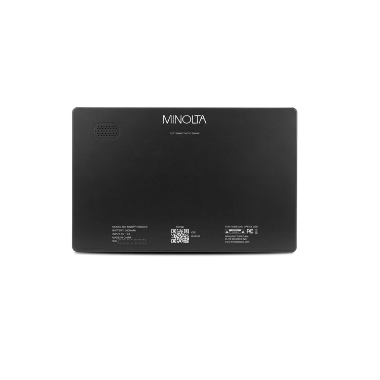 Black Minolta product on a white background