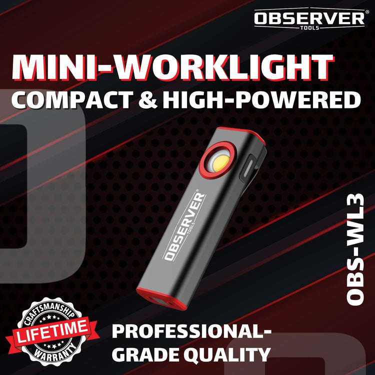 800LM LED Rechargeable Mini Worklight with Dual Lamps